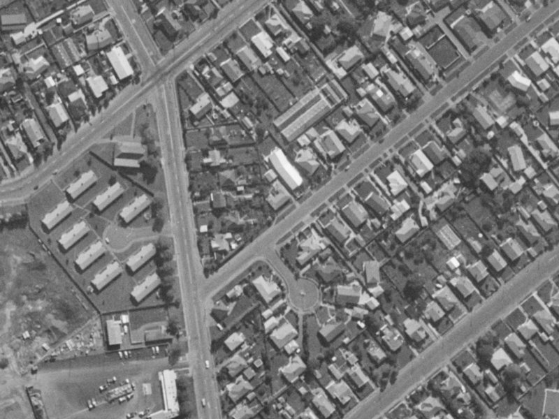 3 Roberta Drive from the air, 1970-1974