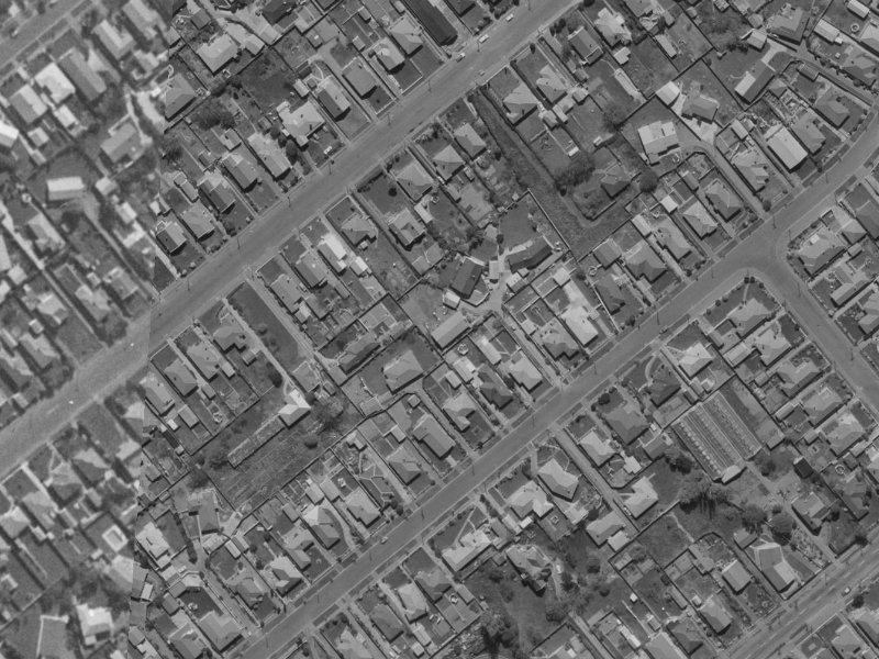 79 Stanbury Avenue from the air, 1970-1974