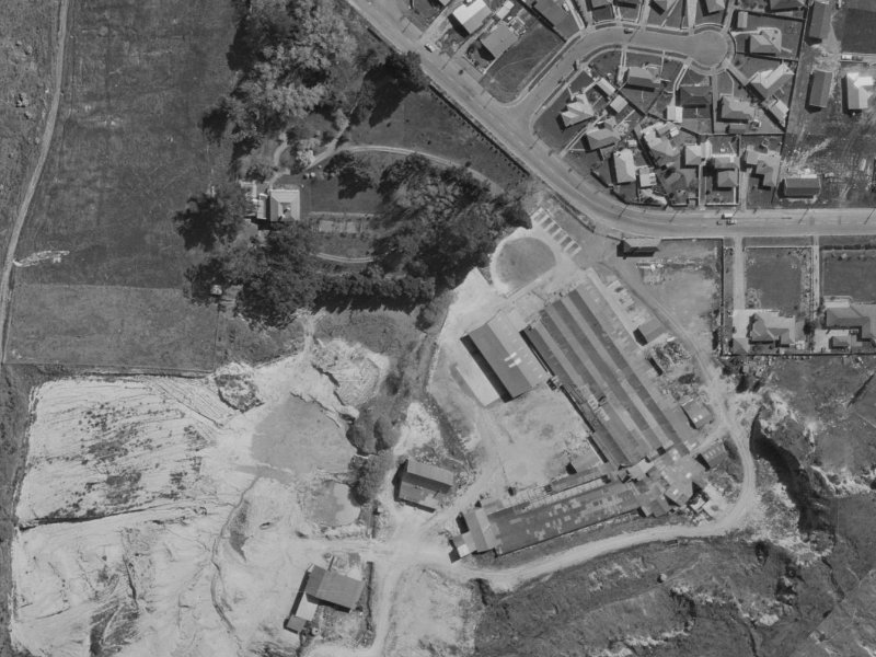 11 Alderson Avenue from the air, 1970-1974