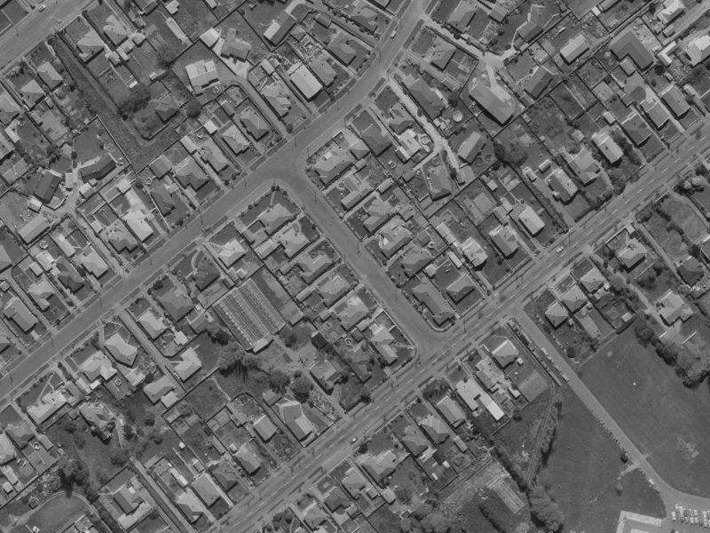 Beechworth Avenue from the air, 1970-1974