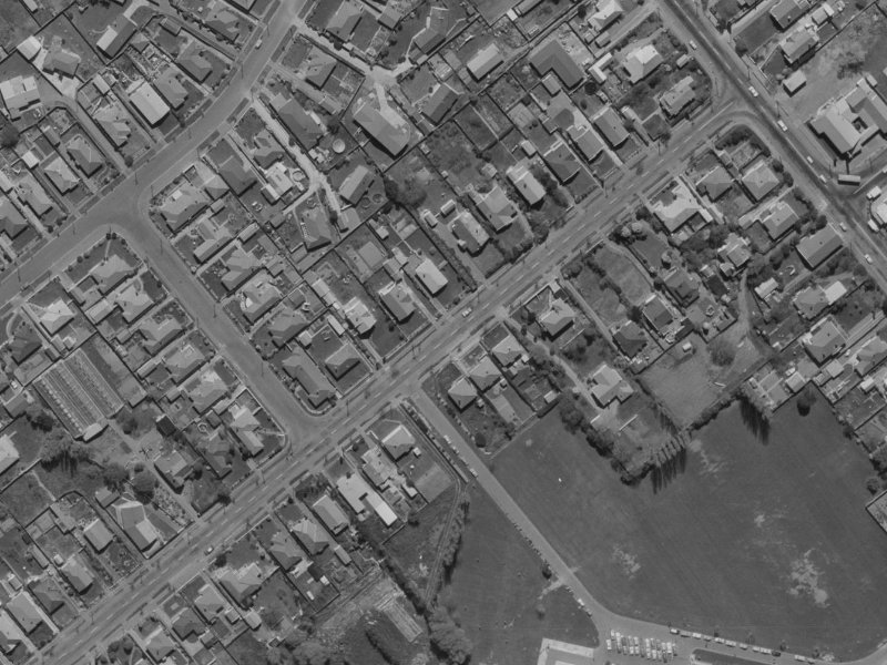 137 Rose Street from the air, 1970-1974