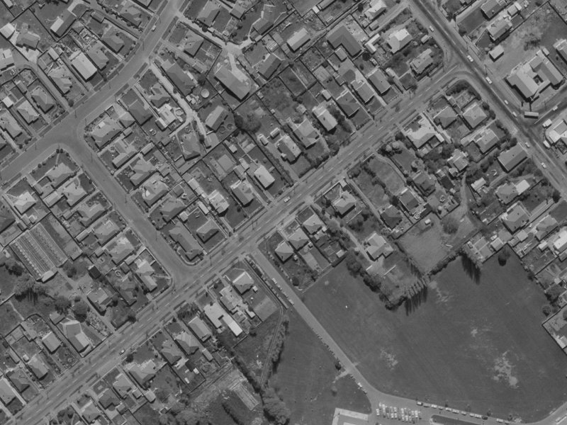 176 Rose Street from the air, 1970-1974