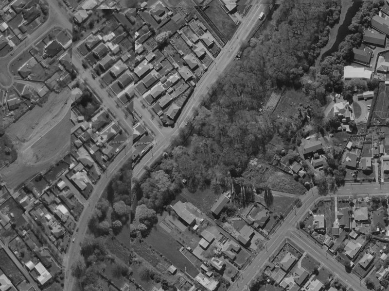 Studholme Street from the air, 1970-1974