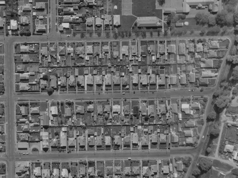 73 Martin Avenue from the air, 1970-1974