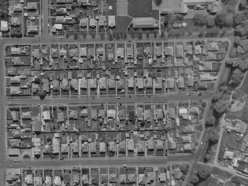 77 Martin Avenue from the air, 1970-1974