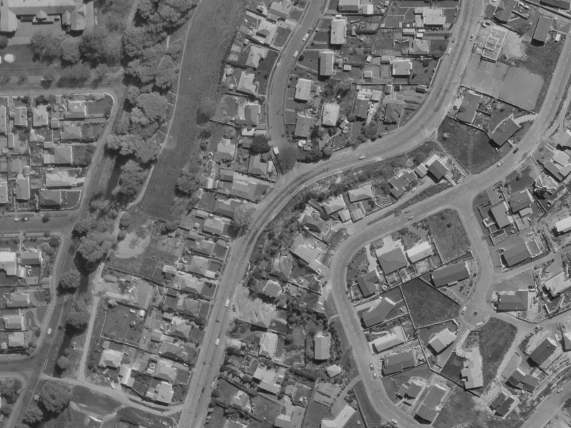 36A Parklands Drive from the air, 1970-1974