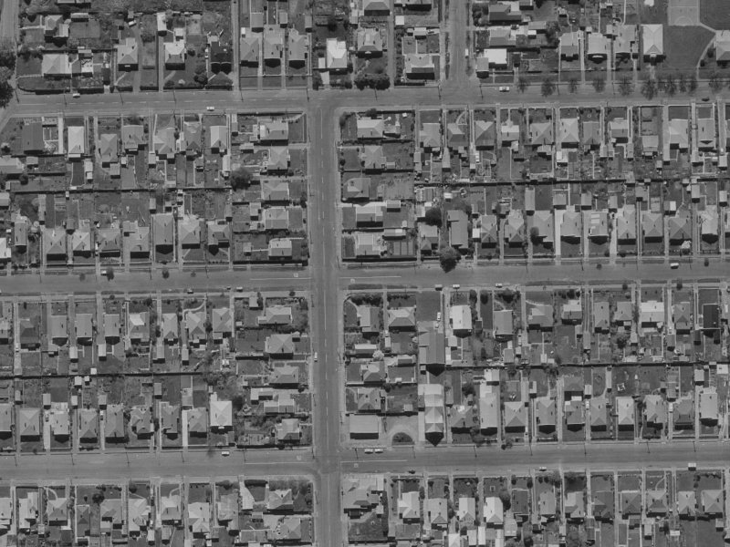 Martin Avenue from the air, 1970-1974