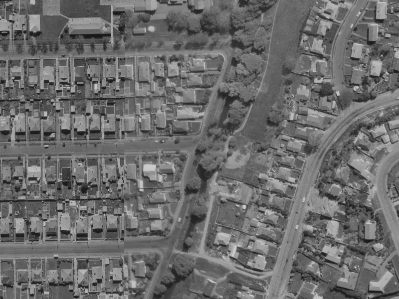 147 Eastern Terrace from the air, 1970-1974