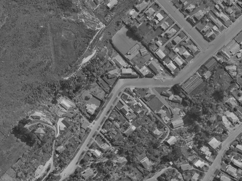32A Augusta Street from the air, 1970-1974