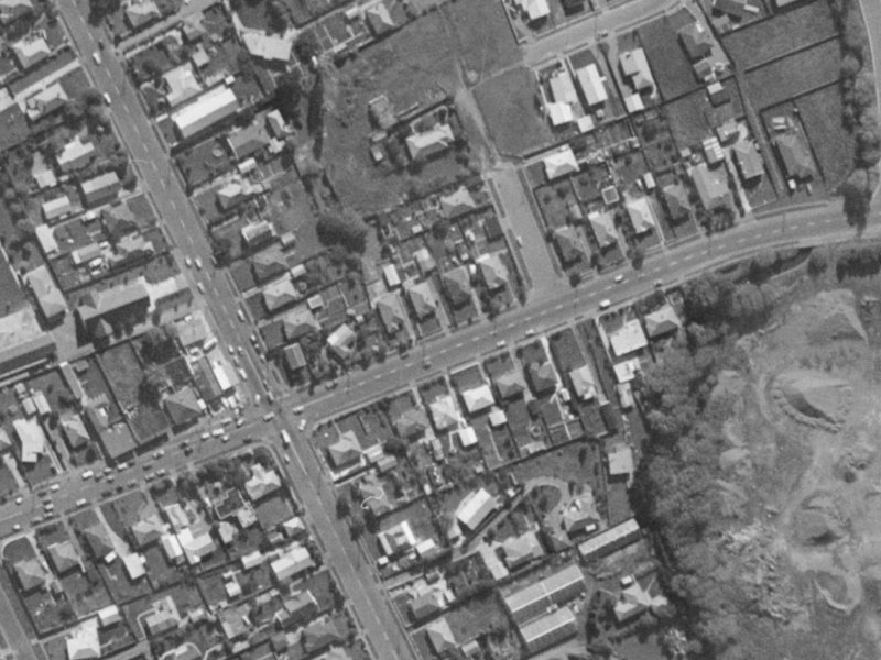 59 Sparks Road from the air, 1970-1974