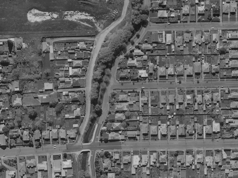117 Waimea Terrace from the air, 1970-1974