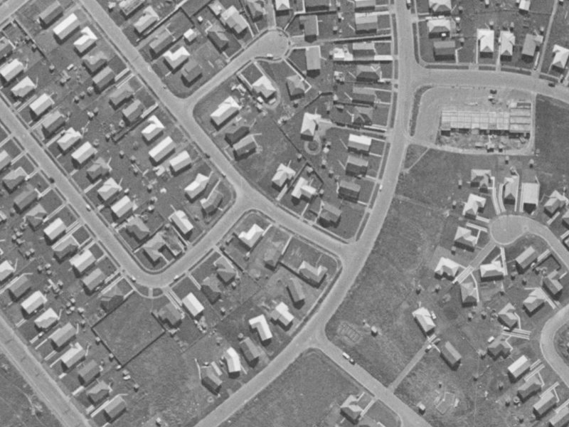 6 Northcroft Street from the air, 1970-1974