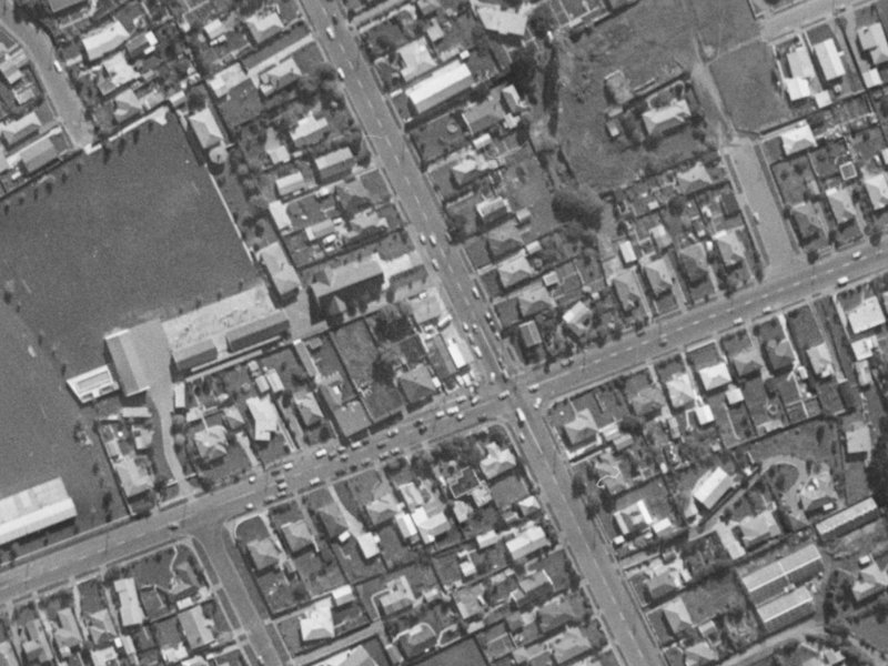 176 Hoon Hay Road from the air, 1970-1974