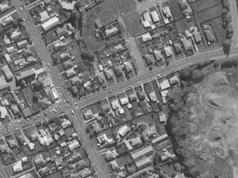 58 Sparks Road from the air, 1970-1974