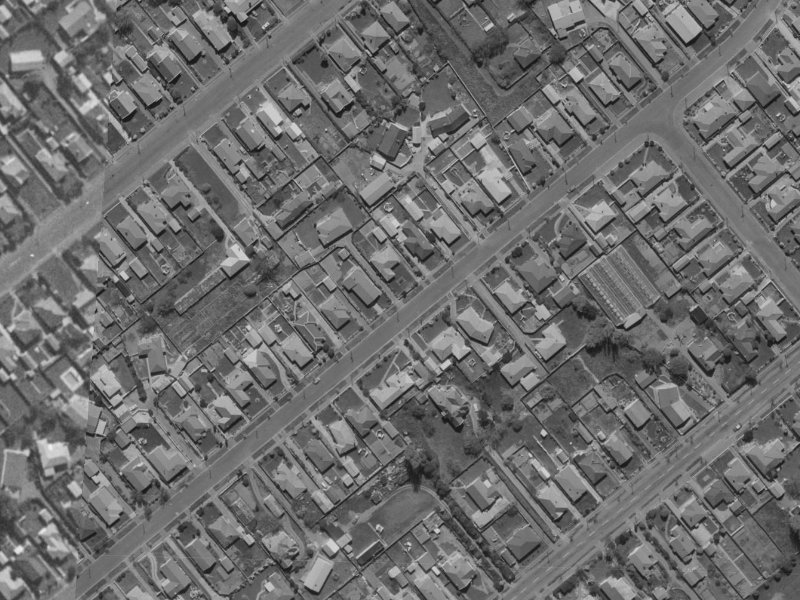 73 Stanbury Avenue from the air, 1970-1974