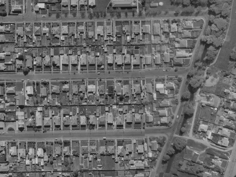 84 Martin Avenue from the air, 1970-1974