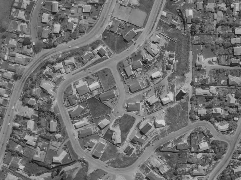 2E Conifer Place from the air, 1970-1974