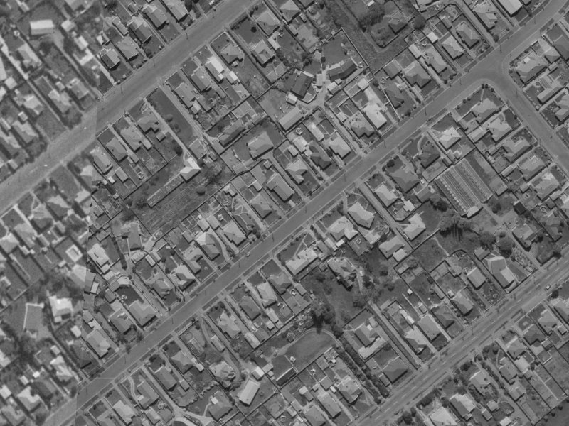 69 Stanbury Avenue from the air, 1970-1974