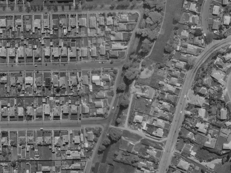 121 Eastern Terrace from the air, 1970-1974