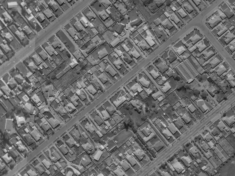 70 Stanbury Avenue from the air, 1970-1974