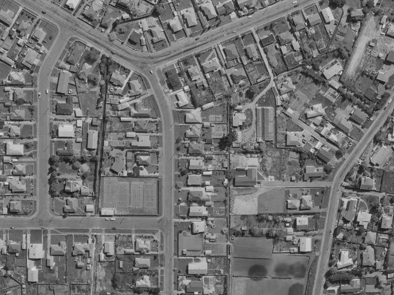 13 Hillsborough Terrace from the air, 1970-1974