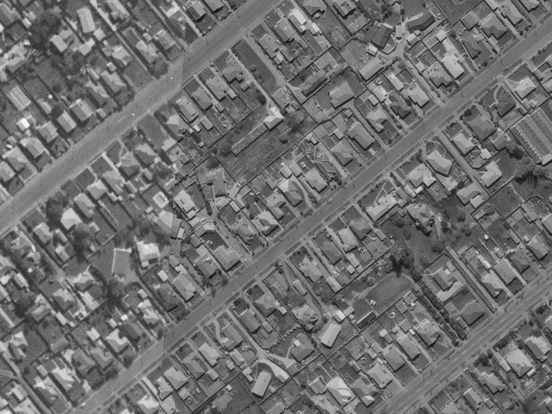 59 Stanbury Avenue from the air, 1970-1974