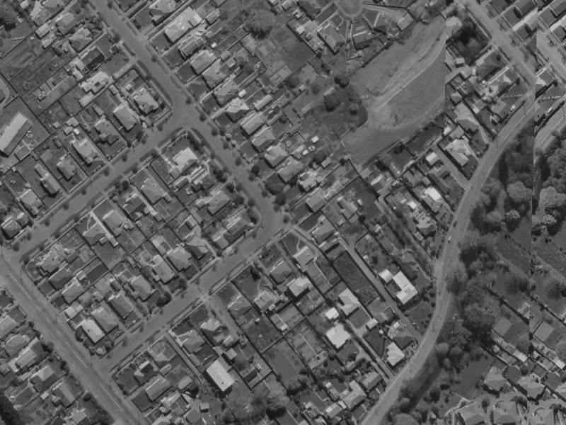 53 Tainui Street from the air, 1970-1974