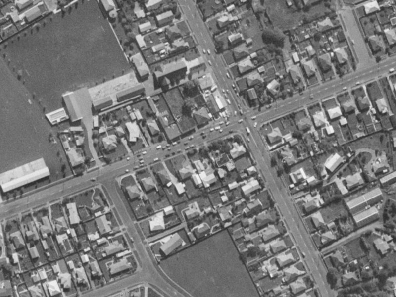 76B Sparks Road from the air, 1970-1974