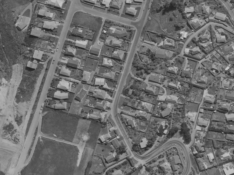 113-121 Major Hornbrook Road from the air, 1970-1974
