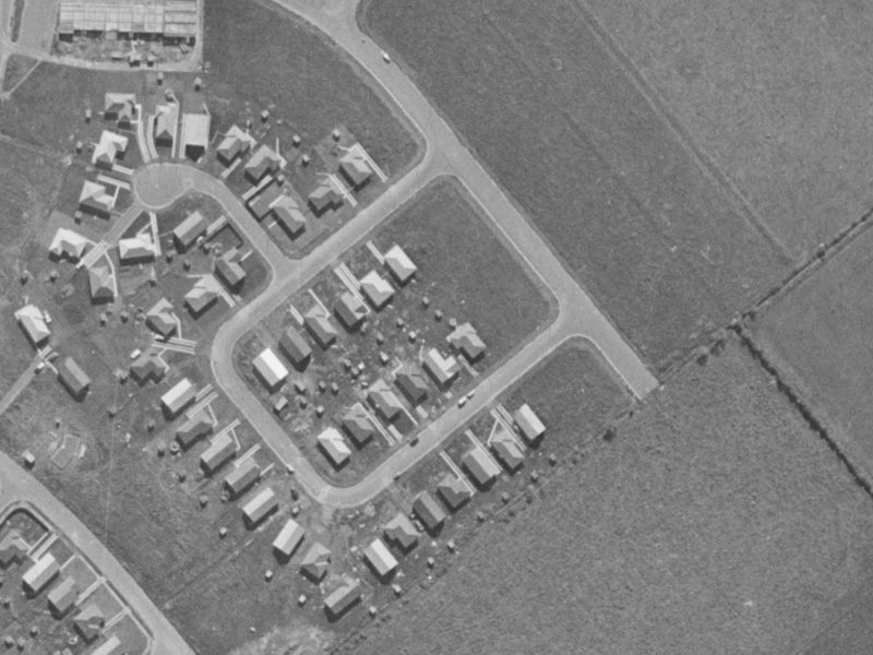30 Haslam Crescent from the air, 1970-1974