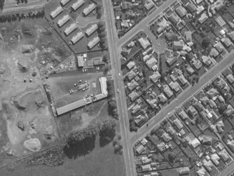 56 Lyttelton Street from the air, 1970-1974
