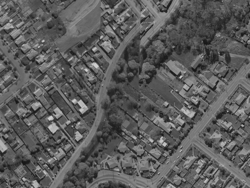261 Ashgrove Terrace from the air, 1970-1974