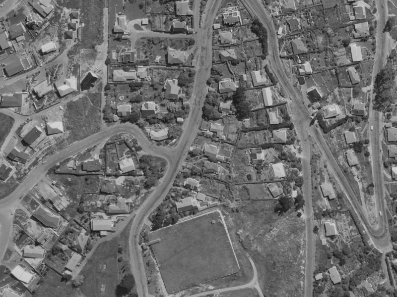 23 Huntsbury Avenue from the air, 1970-1974