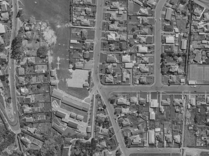 21 Albert Terrace from the air, 1970-1974
