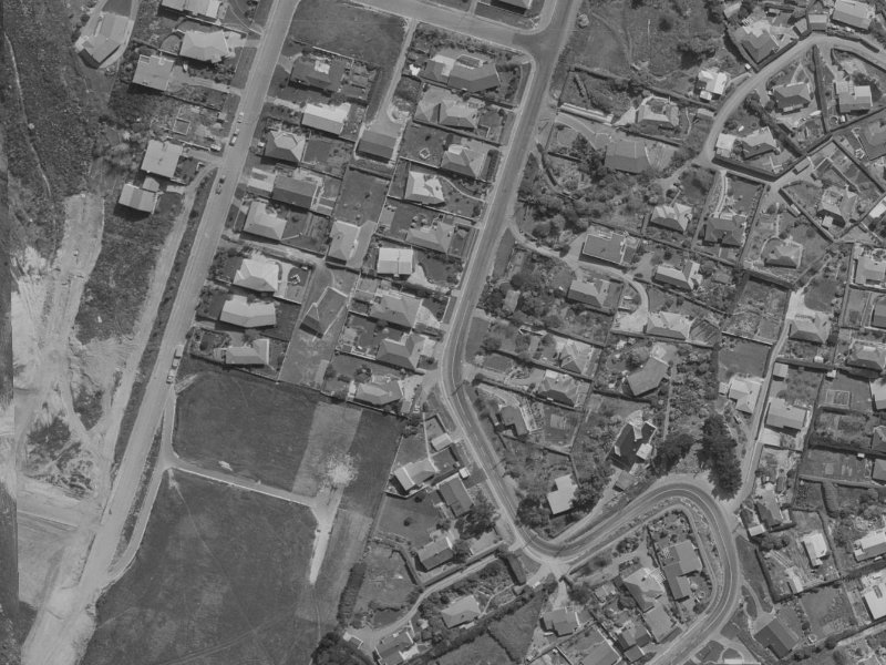 125 Major Hornbrook Road from the air, 1970-1974