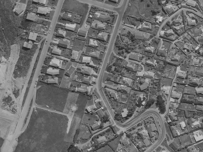 123 Major Hornbrook Road from the air, 1970-1974