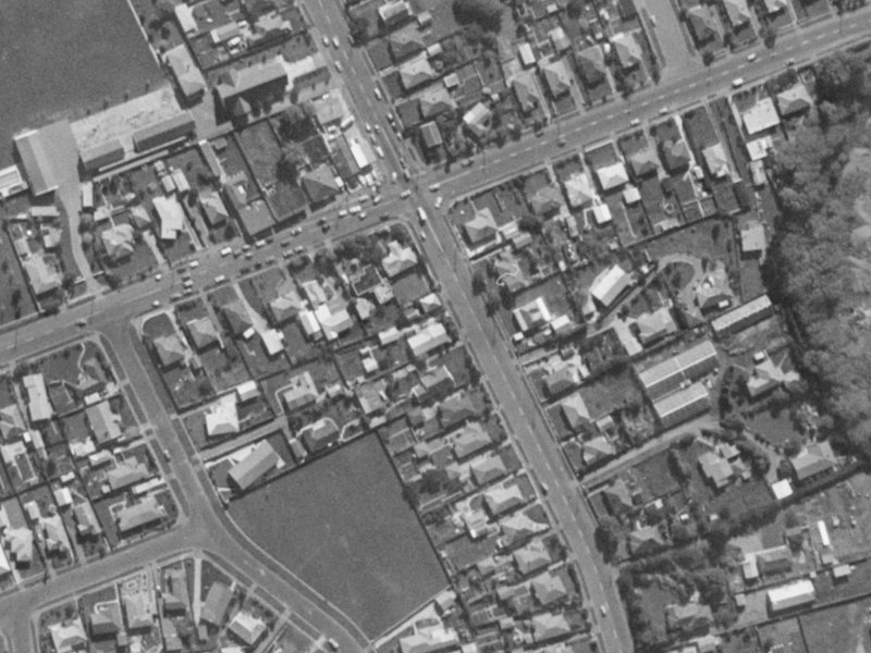 184 Hoon Hay Road from the air, 1970-1974