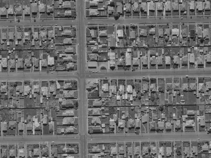 80 Malcolm Avenue from the air, 1970-1974