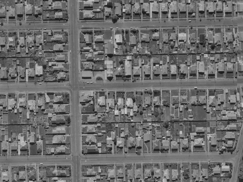 88 Malcolm Avenue from the air, 1970-1974