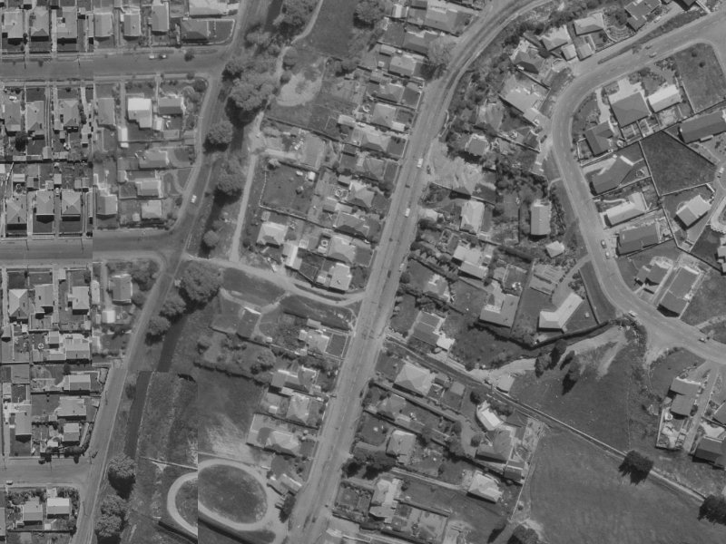 117 Centaurus Road from the air, 1970-1974