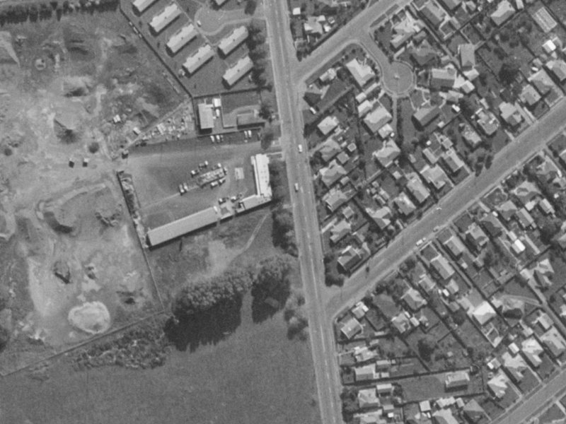 50 Lyttelton Street from the air, 1970-1974