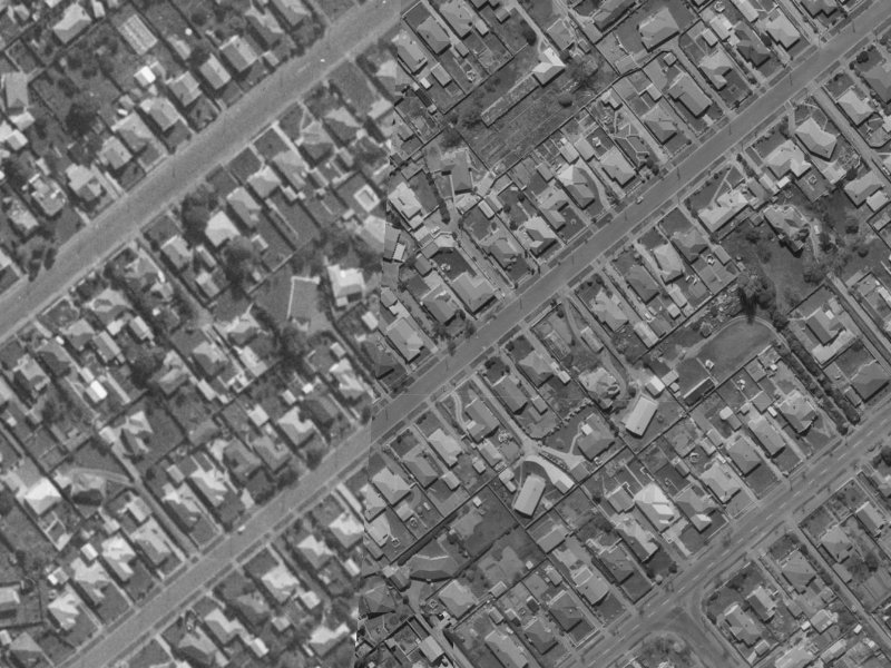 47 Stanbury Avenue from the air, 1970-1974