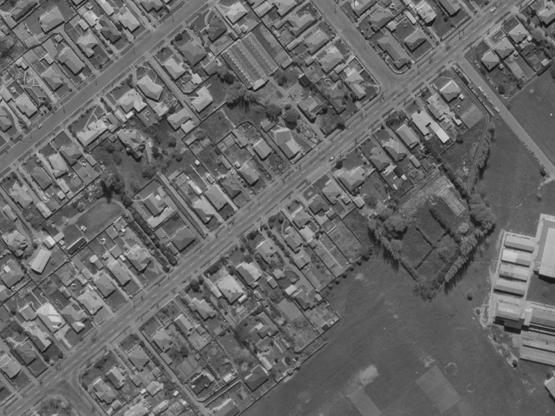 146 Rose Street from the air, 1970-1974