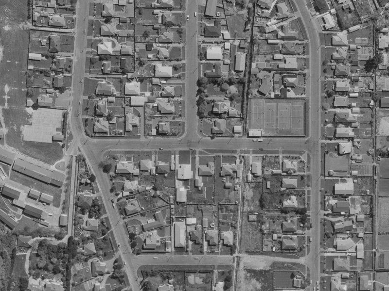 Roscoe Street from the air, 1970-1974