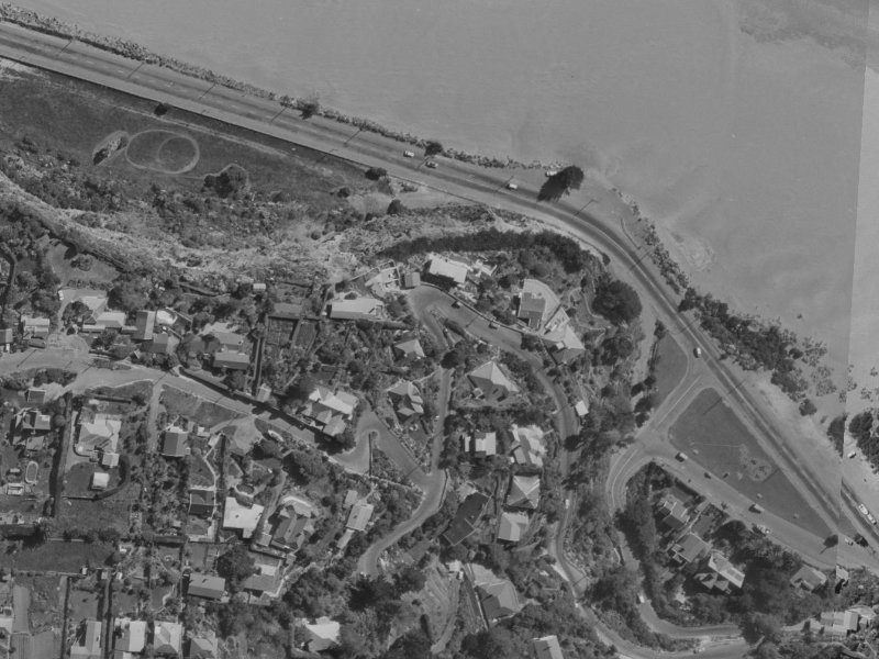 46 Clifton Terrace from the air, 1970-1974