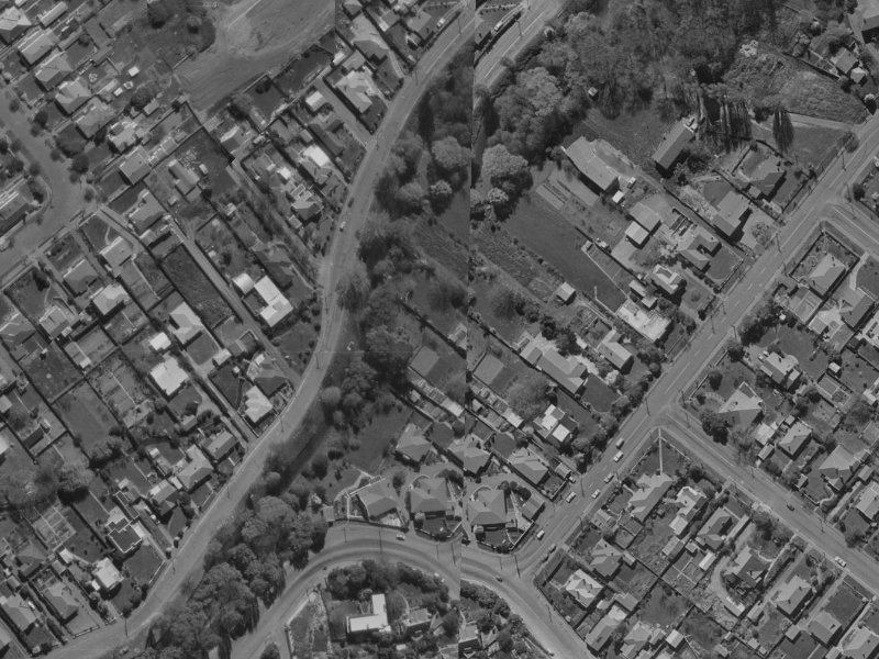 253 Ashgrove Terrace from the air, 1970-1974