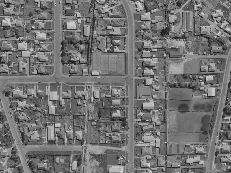 16 Hillsborough Terrace from the air, 1970-1974