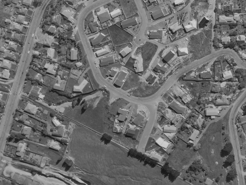 53 Parklands Drive from the air, 1970-1974