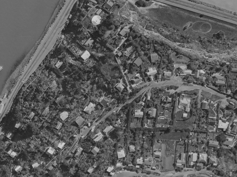 32 Kinsey Terrace from the air, 1970-1974