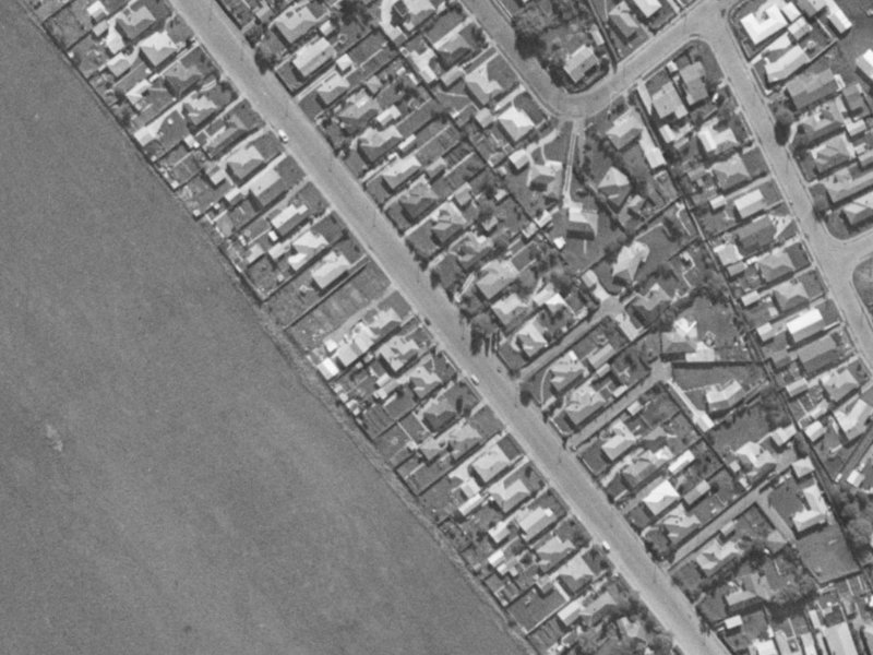 34 Victors Road from the air, 1970-1974